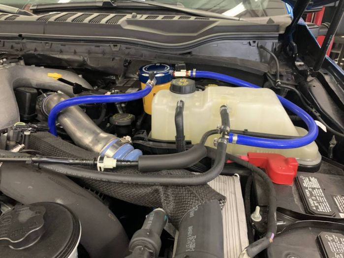 Sinister Diesel Coolant Filtration System (W/ CAT) for 2020-2022 Ford Powerstroke 6.7L Sinister Diesel
