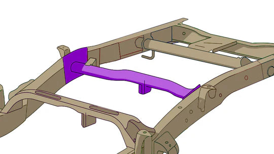 Rust Buster Fuel Tank Crossmember for 2007-2019 GM 1500 Pickups - RB7340