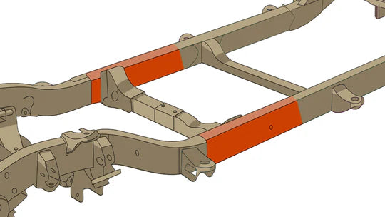 Rust Buster Forward Frame Repair Kit for 2007-2019 GM 1500 - Left - RB7344L