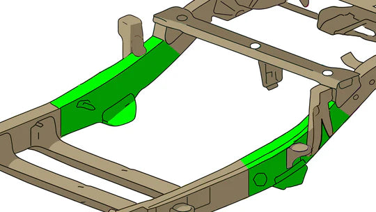 Rust Buster Leaf Spring Mount Frame Repair Kit for 2004-2012 Colorado Canyon - Right - RB7503R