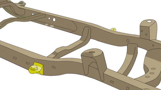 Rust Buster Front Body Mount Right for 2000-2007 Toyota Tundra Sequoia - RB8629R