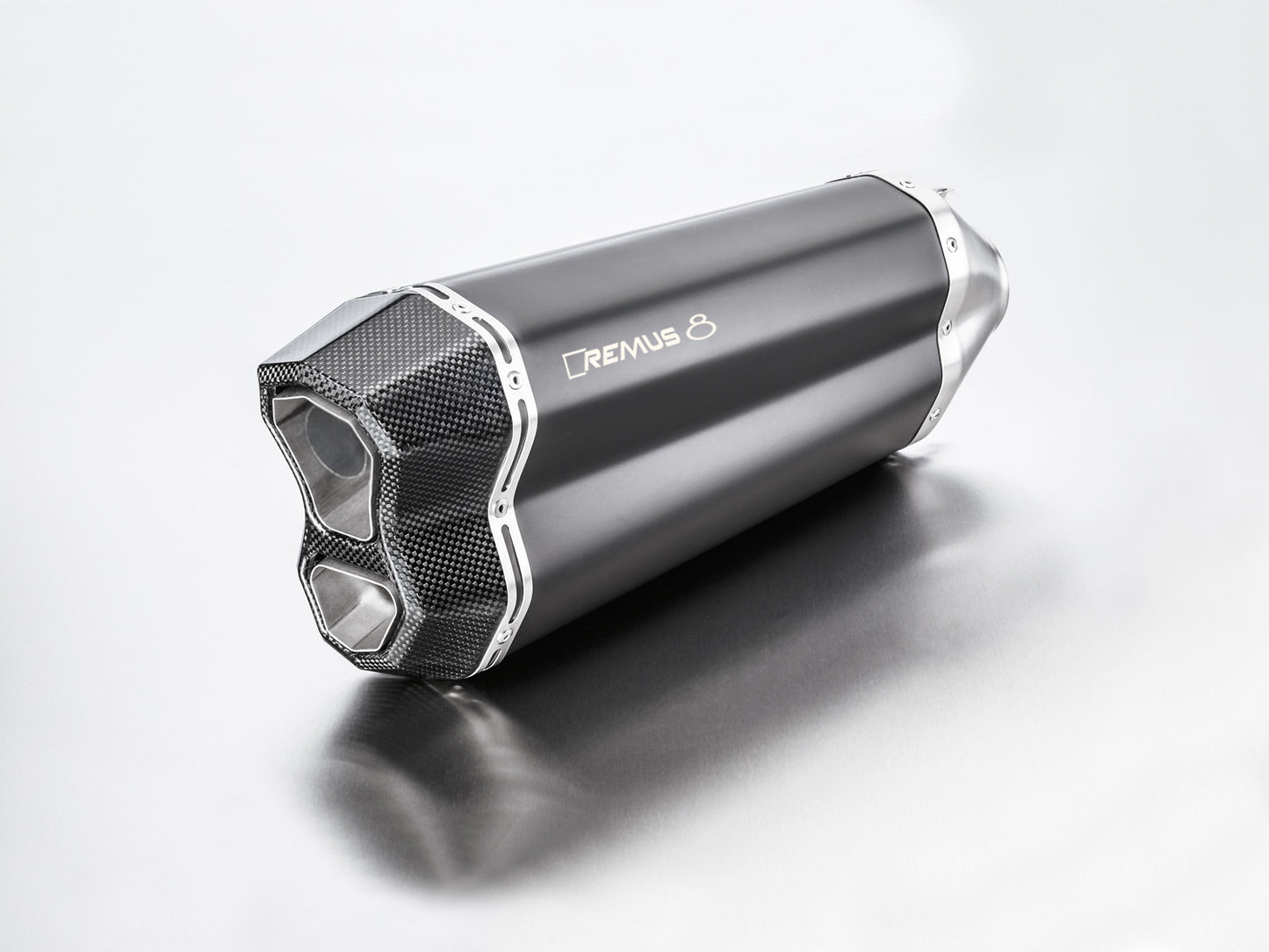 Remus 2017 KTM 1290 Super Adventure S Remus 8 Black Slip On w/Connection Tube