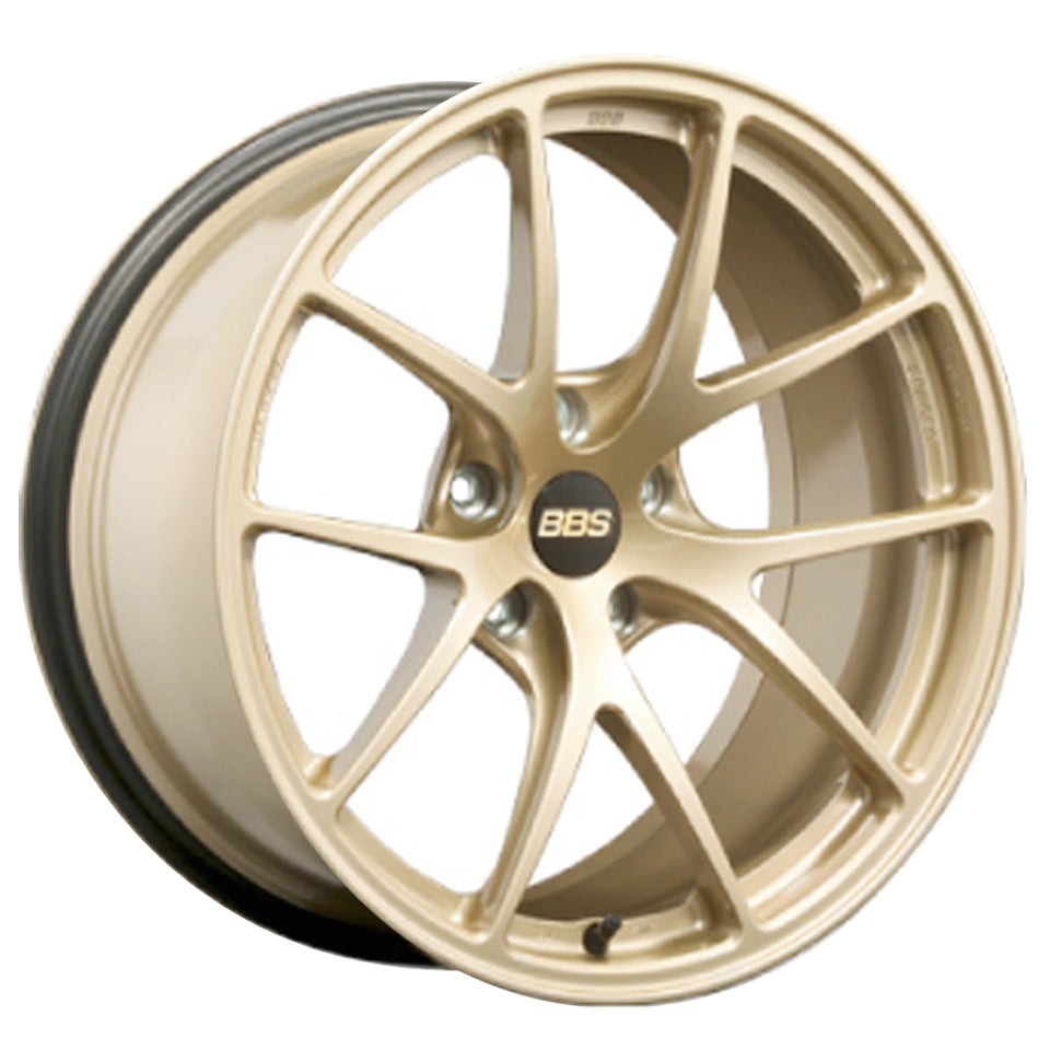 BBS RI-A 19x10.5 5x130 ET43 CB71.6 Gold Wheel -82mm PFS/Clip Required RIA059GL