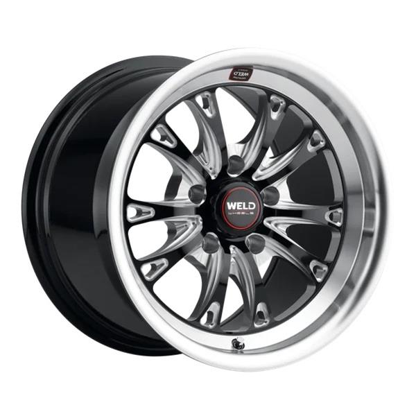 Weld S157 18X12 Belmont Drag 5X120 ET52 BS8.50 Gloss Black MIL Dia 78.1