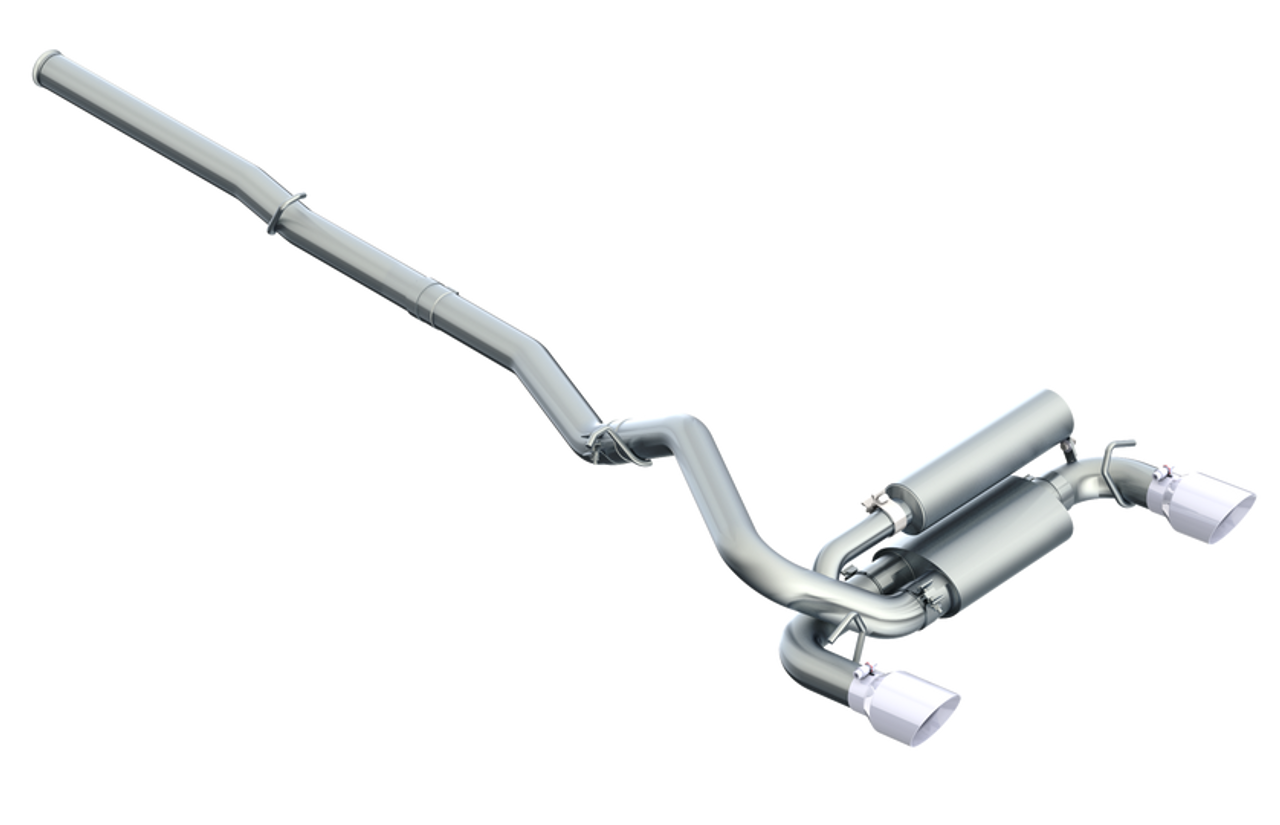 MBRP 3" Cat Back, Dual Outlet, T409, Ford Focus RS 2016 - 2018 MBRP