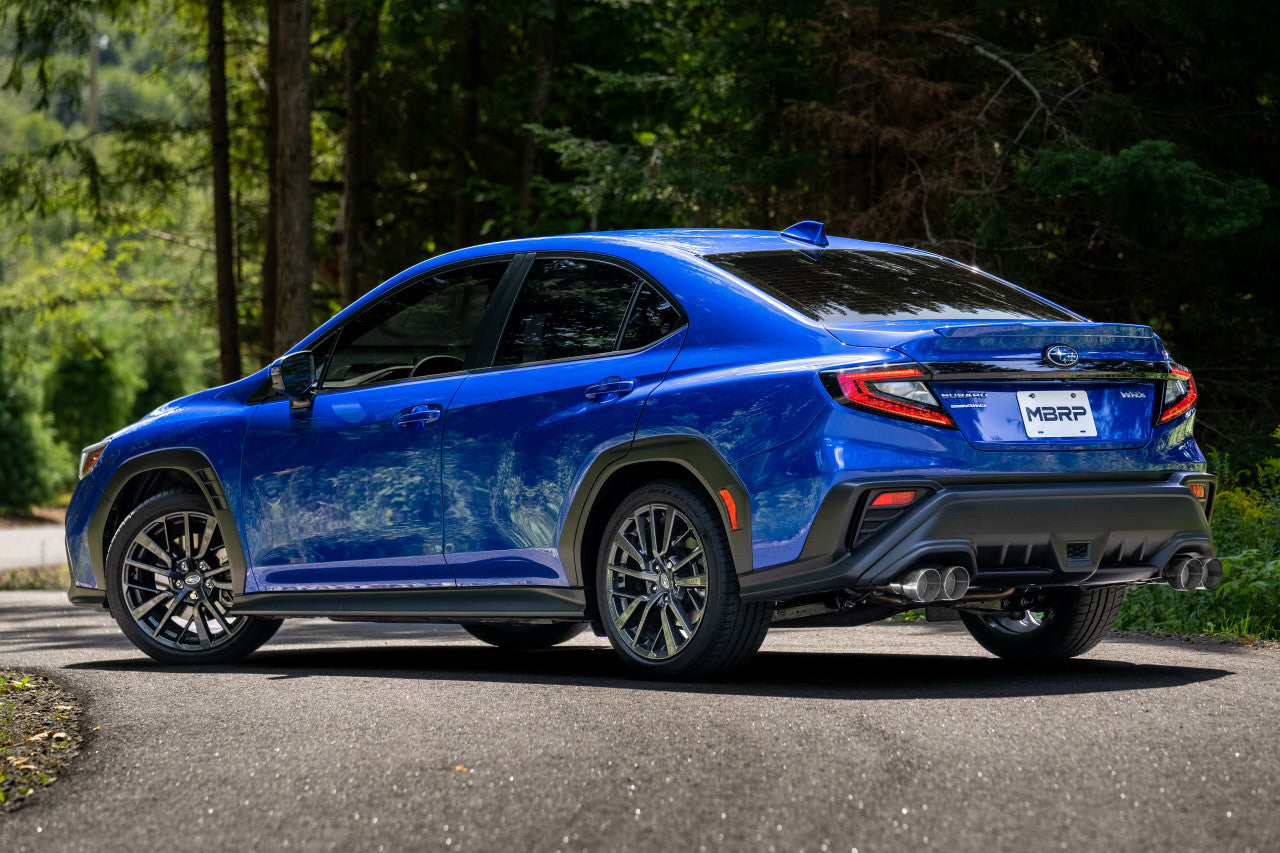 MBRP 2022-2023 Subaru WRX 3-INCH CAT-BACK EXHAUST QUAD REAR EXIT, RACE PROFILE MBRP