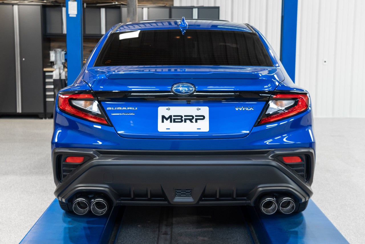 MBRP 2022-2023 Subaru WRX 3-INCH CAT-BACK EXHAUST QUAD REAR EXIT, RACE PROFILE MBRP