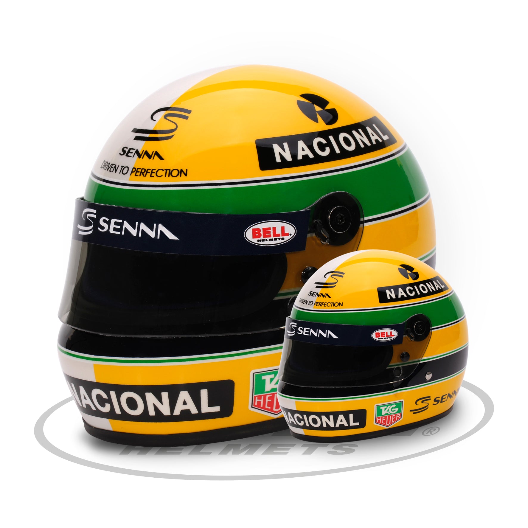 Bell 2024 Ayrton Senna Mini Helmet 4100323 Bell 2024 Ayrton Senna Mini Helmet 4100323
