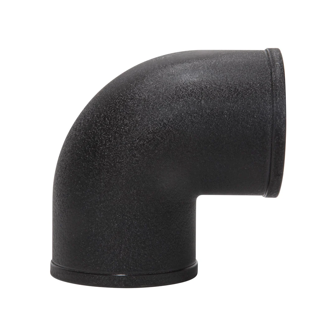 Spectre Universal Tube Elbow Intake 3 in OD 90 Degree Black - 86981K