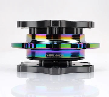 NRG Quick Release Gen 2.0 - Gun Metal Body / Black Shinny Ring SFI Spec 42.1 - SRK-R200GM-MC