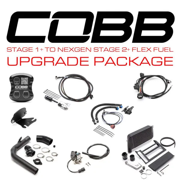 COBB 15-17 Subaru WRX NexGen Stage 2 + CAN Flex Fuel Power Package (SF Intake) - Black SUB004NG2W2-BK1FF COBB