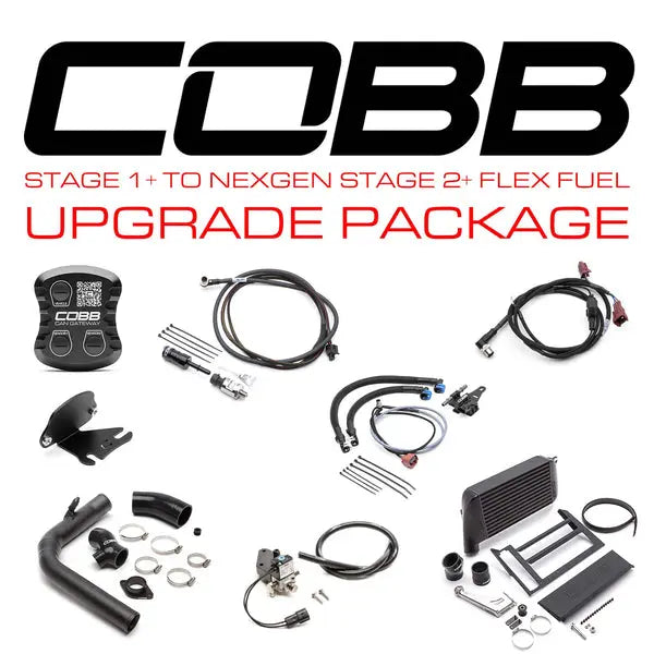 COBB 18-21 Subaru WRX Stage 1+ to NexGen Stage 2 + CAN Flex Fuel Power Package - Black SUB004NG2W-BK2FF-S1P-UP COBB