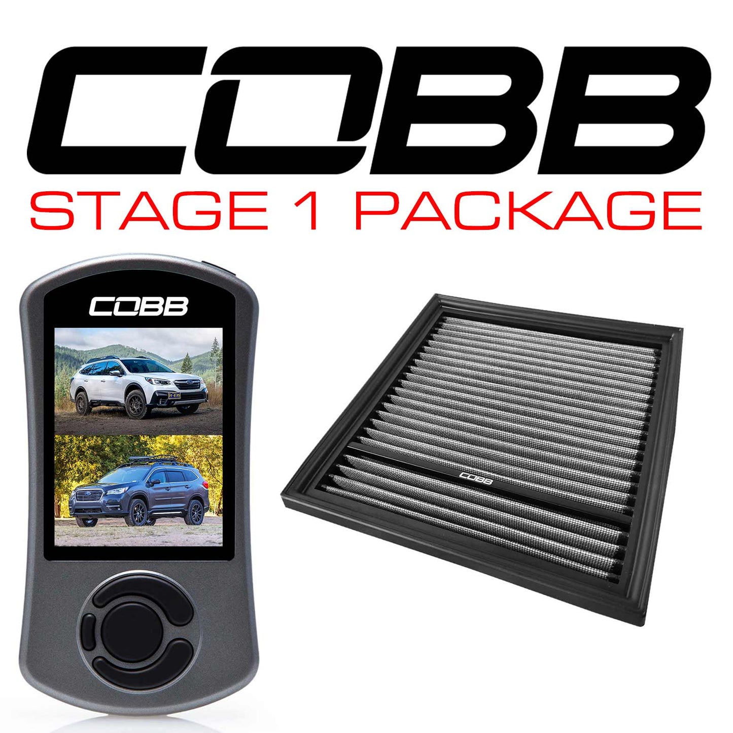 Cobb 20-22 Subaru Outback XT/2022 Outback Wilderness Stage 2 Power Package - Silver - SUB0050020-SL