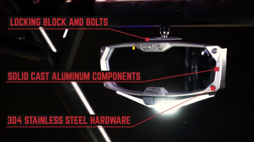 Seizmik 04+ Can Am/ Honda/ Kubota/ Yamaha Halo-RA Rearview Mirror 2 in.