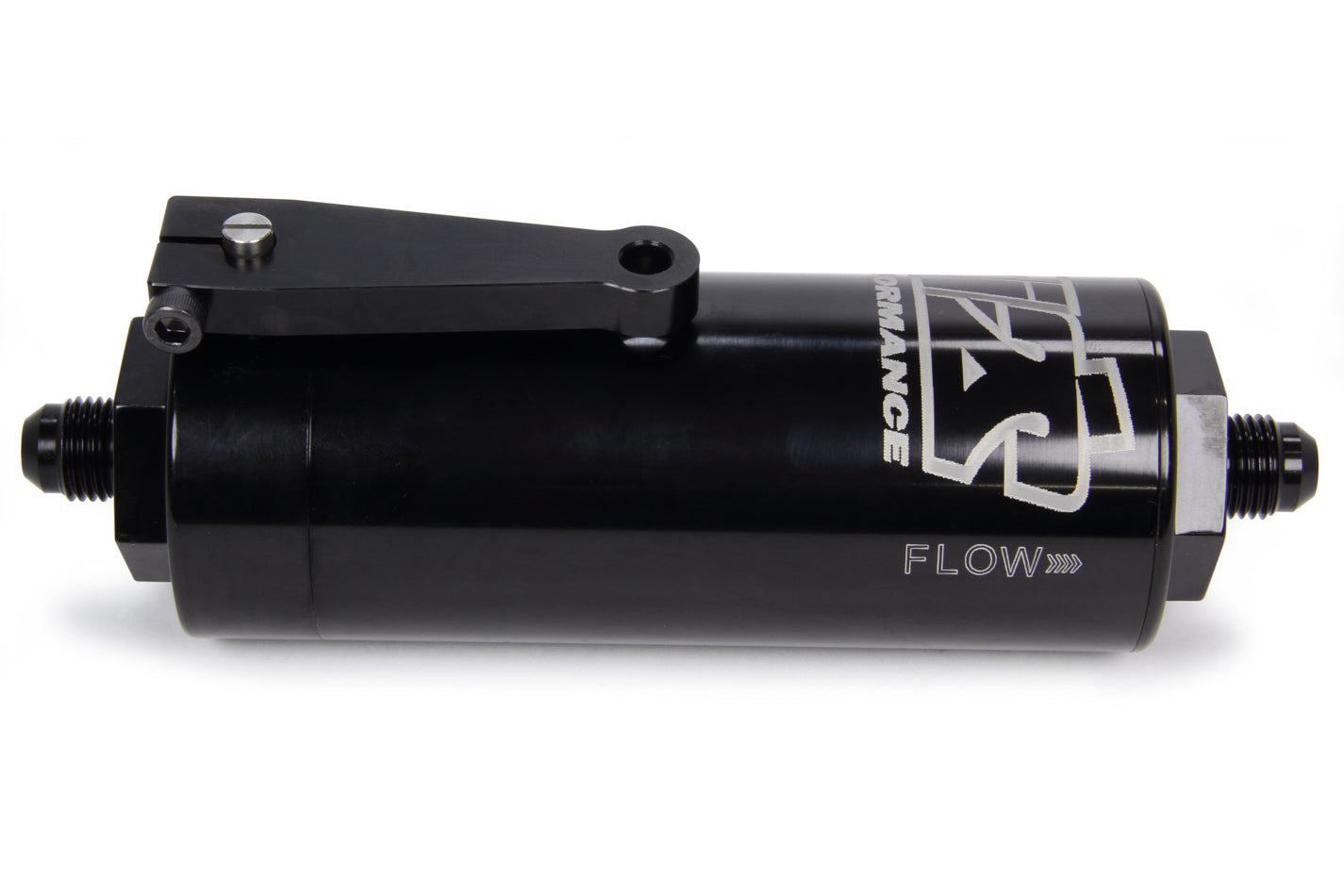 6 AN Fuel Filter With Shutoff Black 100 Micron Ti22 PERFORMANCE