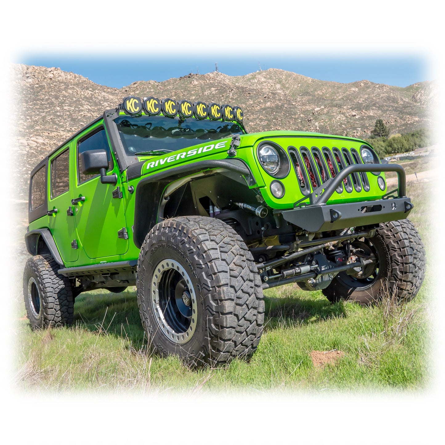 Turn Offroad 2007-2018 Jeep JK 4 Door Rock Slider Steps