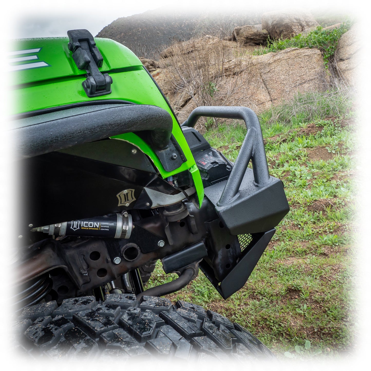 Turn Offroad 2007+ Jeep JK/JL/JT Front Bumper W/Welded Bull Bar & Skid Plate