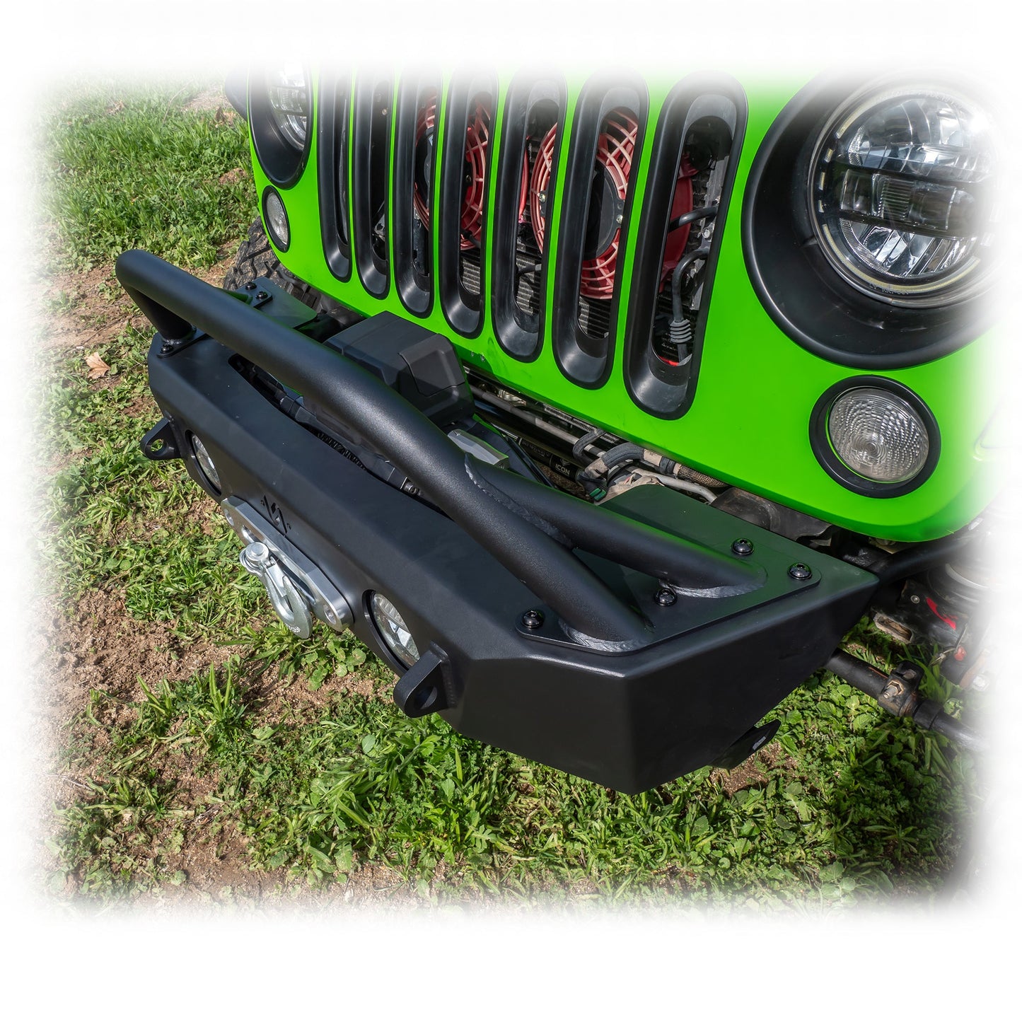 Turn Offroad 2018+ Jeep JL Sunken Winch with Factory Fog Lights
