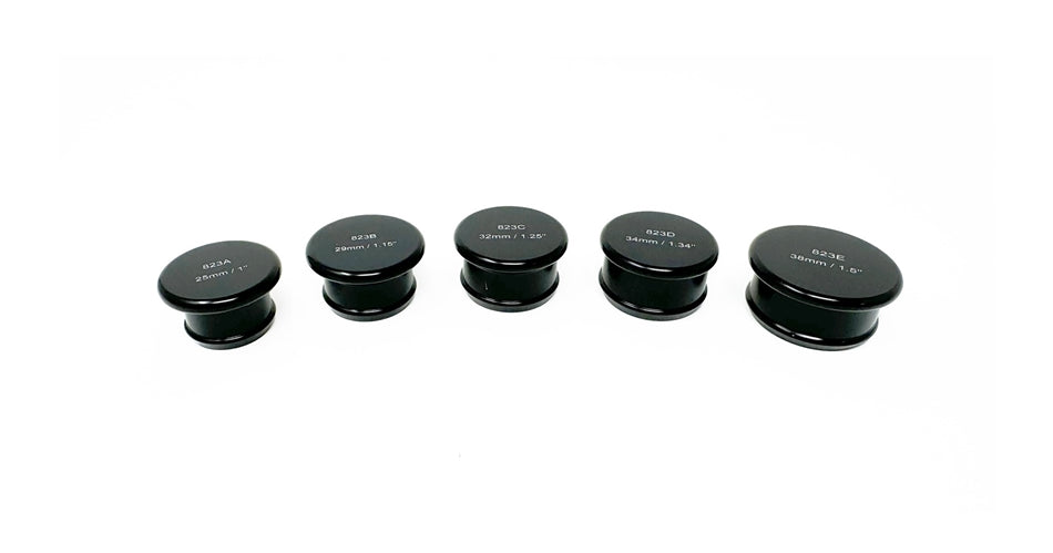 Torque Solution Billet Aluminum Hose Blanking Plug Set for 5 Sizes 25 thru 38mm/1 thru 1.5 inch - TS-UNI-823K
