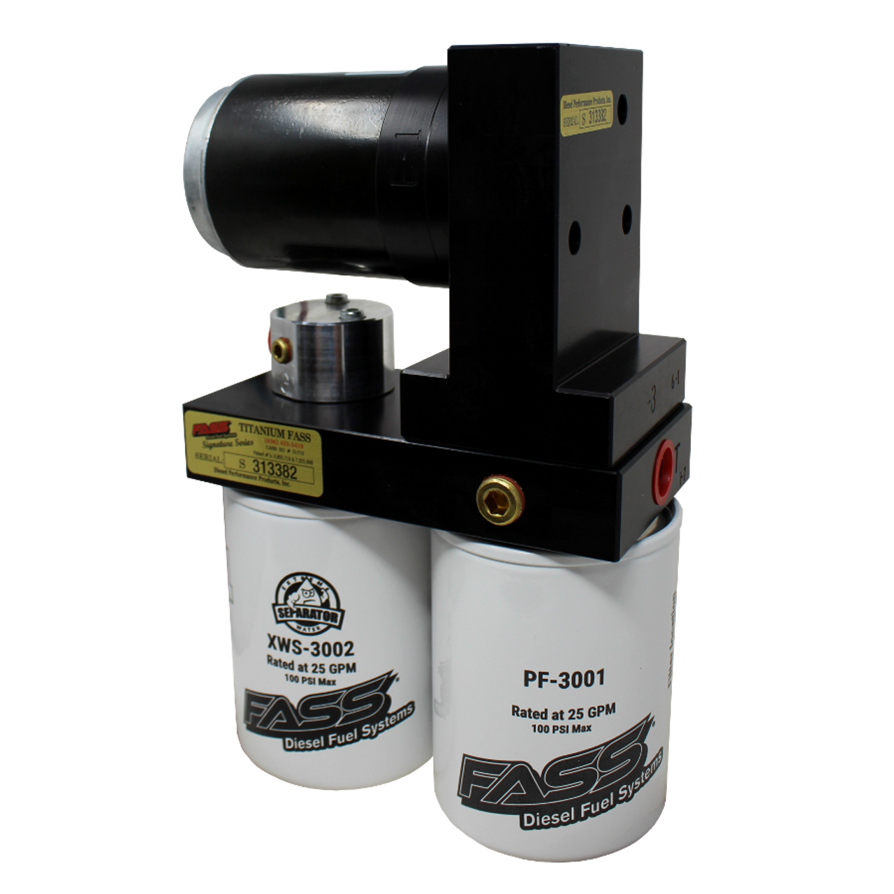 FASS 92-00 GM 2500/3500 Duramax 165gph Titanium Series Fuel Air Separation System TS C08 165G