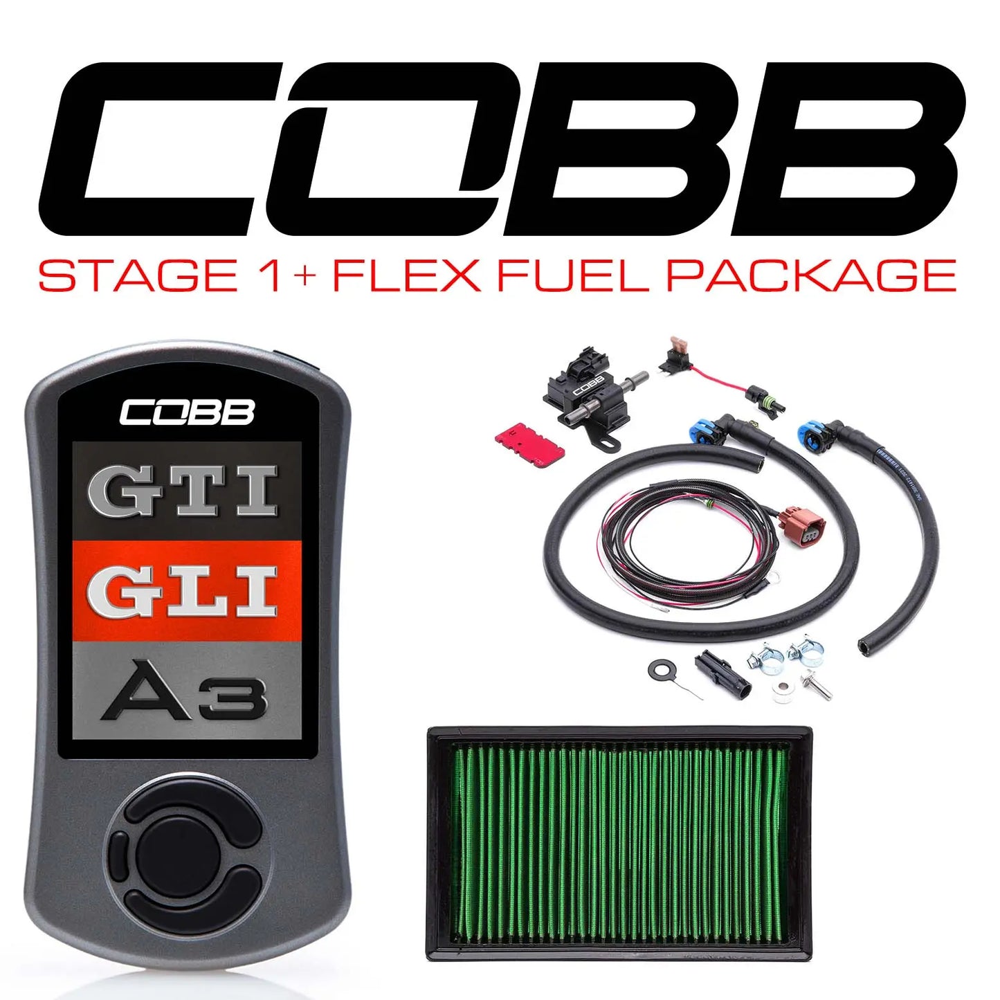 COBB Stage 1+ Flex Fuel Power Pkg VW GTI (MK7/7.5) / Jetta (A7) GLI / Audi A3 (8V) VLK0020010FF COBB