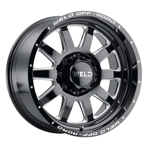 Weld Off-Road 18x9 Stealth 8x170 ET00 BS 5.01 Gloss BLK MIL 125.1