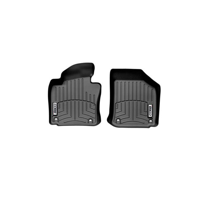COBB 10-14 Vokswagen GTI (Oval Floor Retention AT Only) Front FloorLiner by WeatherTech - Black WT440801