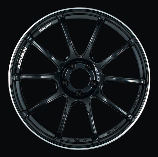 Advan YAZ8I29MB RZII 18x9.0 +29 5-112 Racing Gloss Black Wheel