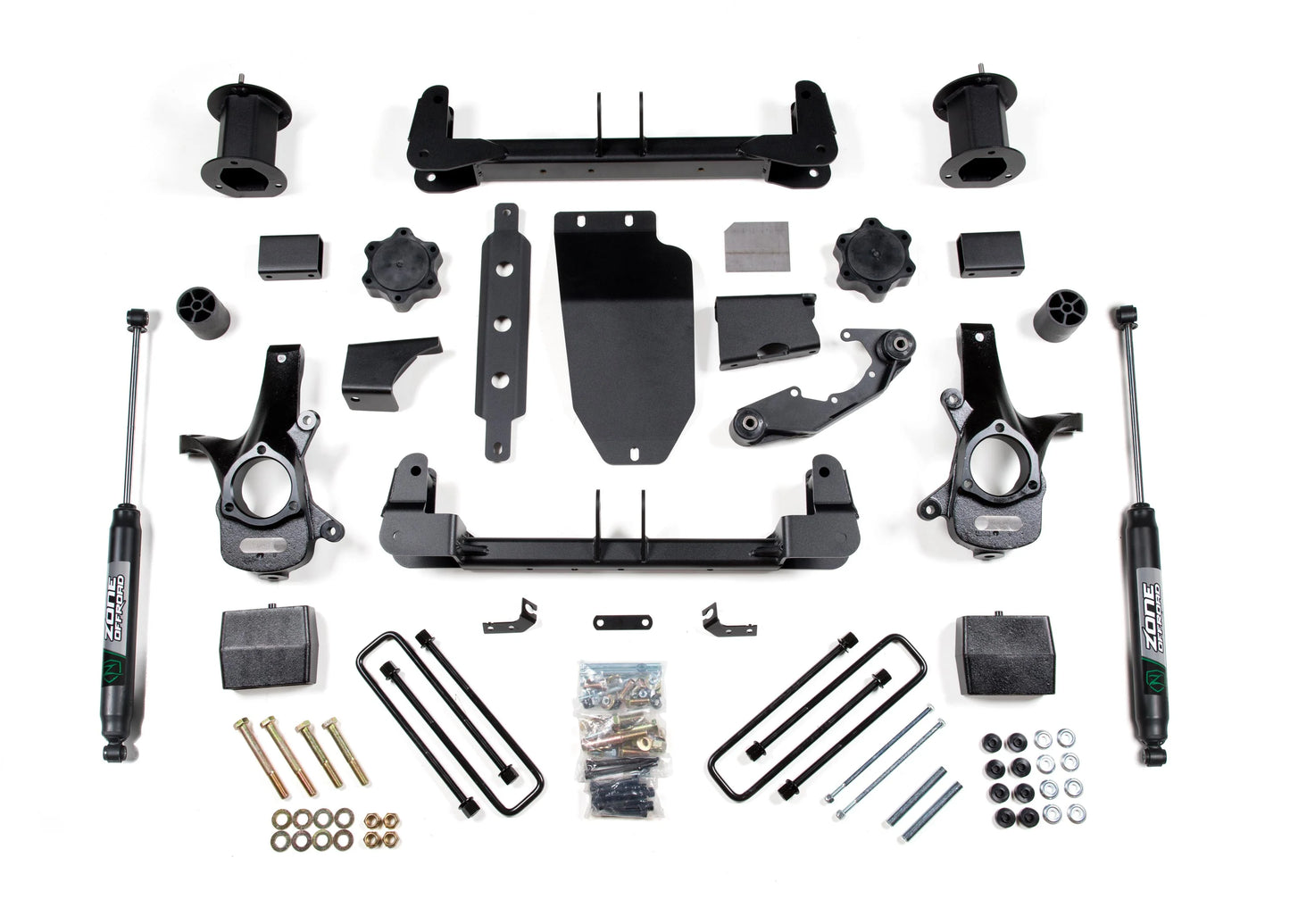 Zone Offroad 2014-2016 Chevrolet Silverado 1500/GMC Sierra 1500 4WD 6.5-Inch Cast Steel Arms - Fox Adv Series - ZONC25F