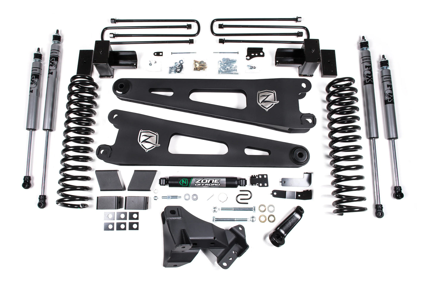 Zone Offroad 17-19 Ford F250/F350 4in Radius Arm Suspension Lift Kit ZONF108F