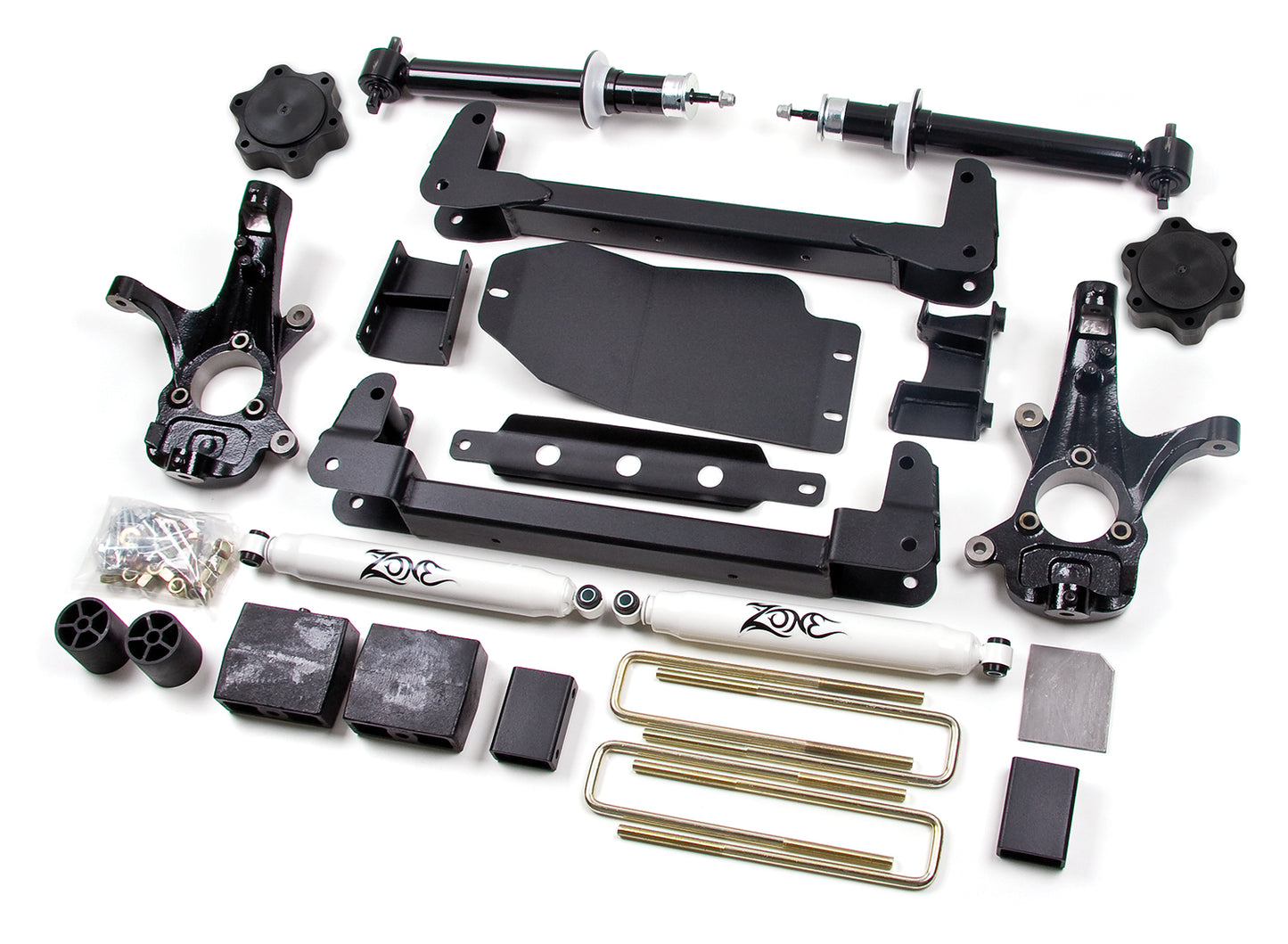 Zone Offroad 2007-2013 Chevy Silverado & GMC Sierra 1500 4WD 3.5-Inch Suspension Lift Kit - ZONC29F