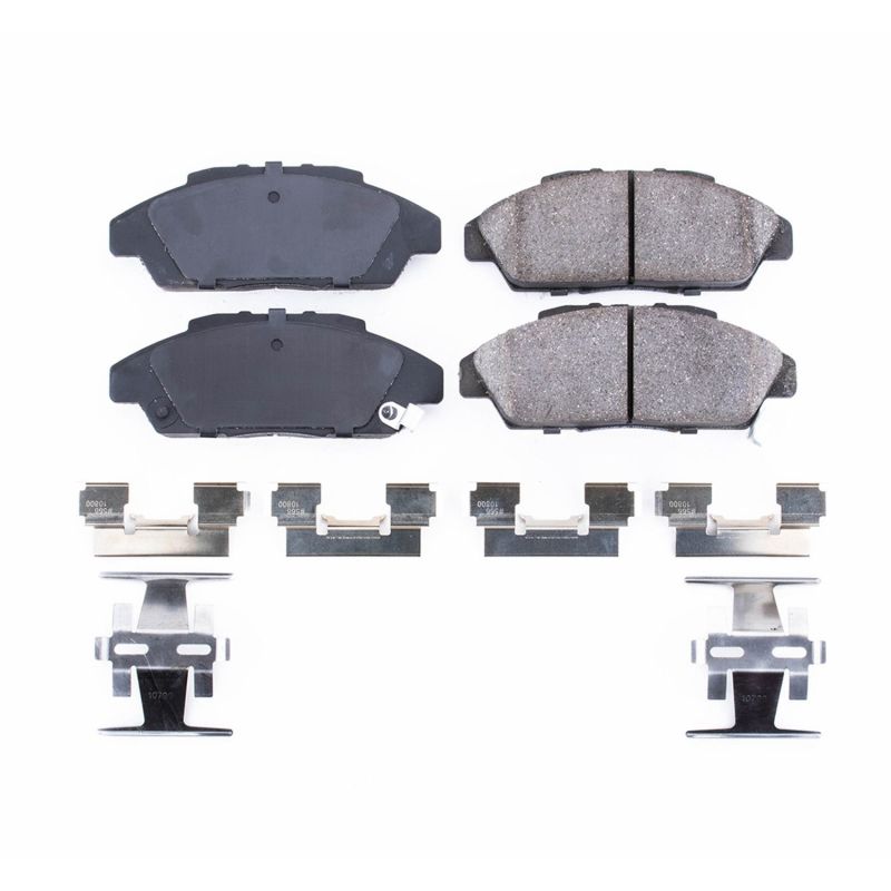 Power Stop 90-93 Honda Accord Front Z17 Evolution Ceramic Brake Pads w/Hardware PowerStop