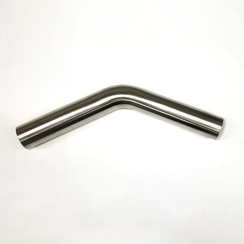 Stainless Bros 1.25in Diameter 1.5D/1.875in CLR 45° Bend 6.5in leg/6.5in leg Mandrel Bend