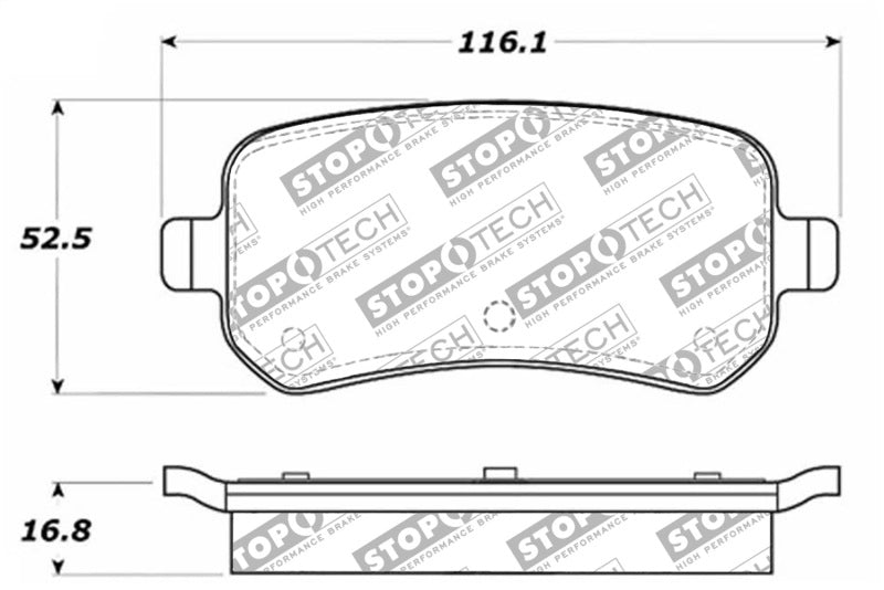 StopTech Street Disc Brake Pads - 305.10210 Stoptech
