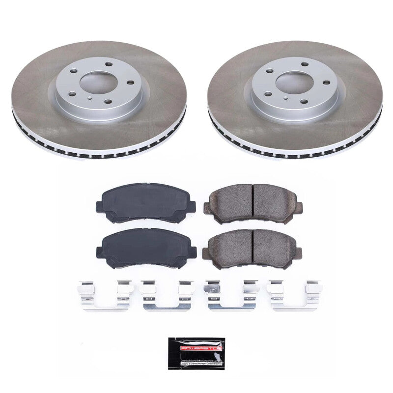 Power Stop 16-22 Nissan Maxima Front Semi-Coated Rotor Kit PowerStop