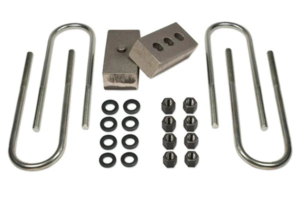 Tuff Country 2in Rear Block & U-Bolt Kit – 2003–2012 Ram 3500 4WD (3.5in Axle) (97048)