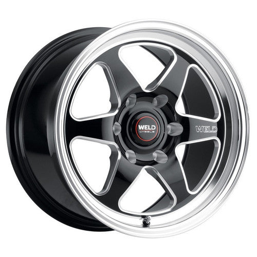 Weld Racing 20x7 Laguna 6 Drag 6x139.7 ET13 BS4.50 Gloss BLK MIL DIA 106.1