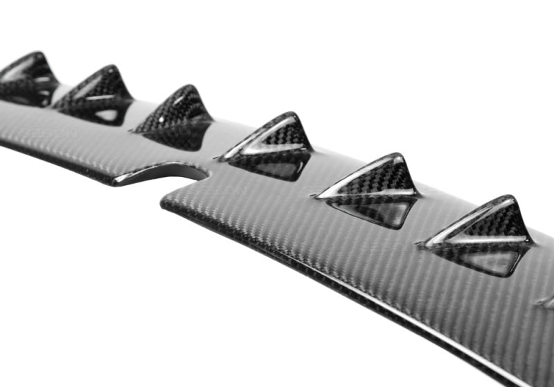 Seibon Carbon fiber roof fin spoiler for 2008-2015 Mitsubishi Lancer EVO X (with Antenna base 5x6 cm, no sound package, no sunroof) - RFS0809MITEVOX-SA