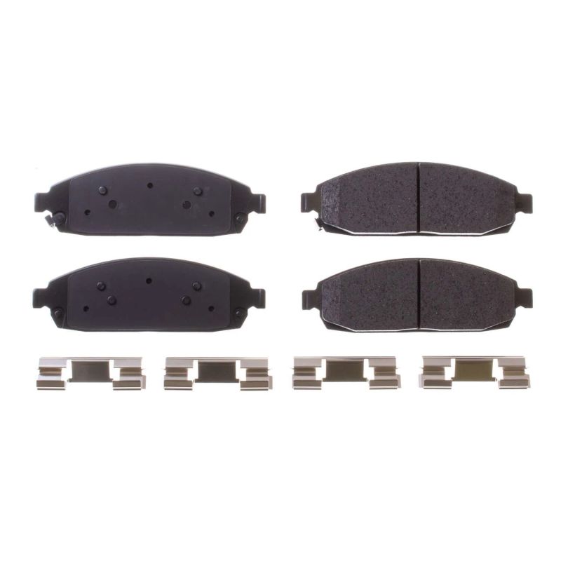 Power Stop 06-10 Jeep Commander Front Z17 Evolution Ceramic Brake Pads w/Hardware PowerStop