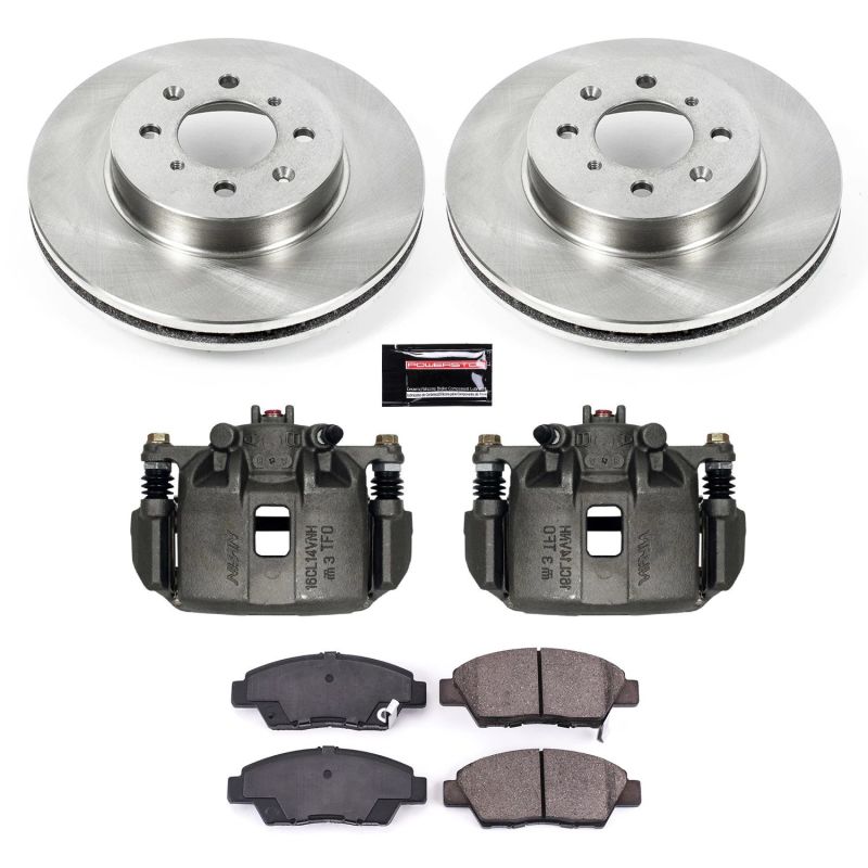 Power Stop 09-14 Honda Fit Front Autospecialty Brake Kit w/Calipers PowerStop
