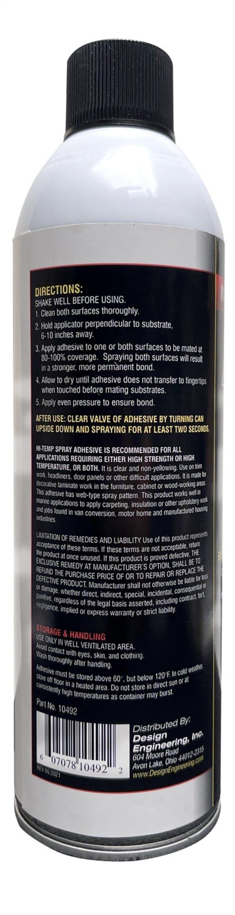 DEI Hi Temp Spray Adhesive 13.3 oz. Can (Improved Formula) DEI