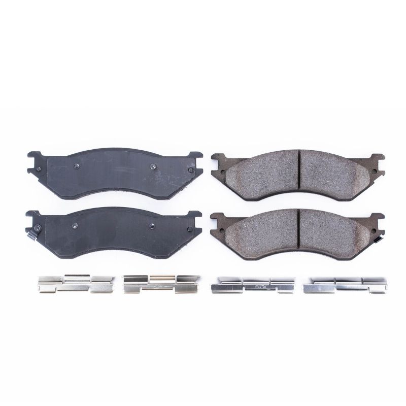 Power Stop 01-08 Dodge Ram 2500 Rear Z17 Evolution Ceramic Brake Pads w/Hardware PowerStop