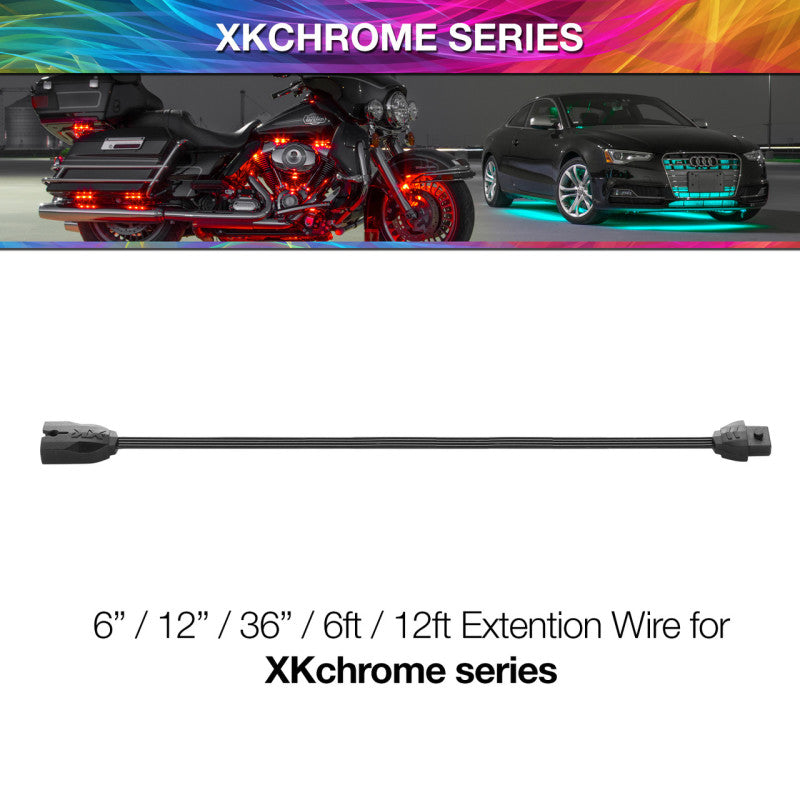 XKGlow 12 Foot - 4pin Extension Wire for XKchrome & 7 Color Series - Part XK-4P-WIRE-12FT