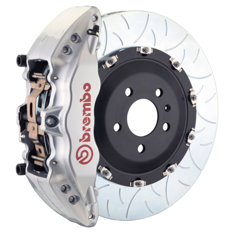 Brembo 14-18 1500 Sierra Exc Alum Fr Knuckl Fr GT BBK 6Pis Cast 2pc 380x34 2pc Rtr Slot Type3-Silv Brembo