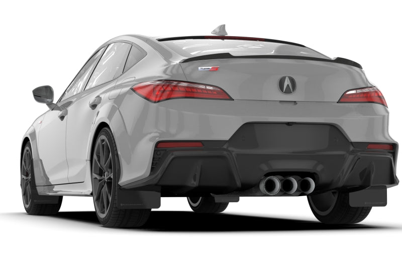 Rally Armor - 23-24 Acura Integra + Integra Type-S Black UR Mud Flap W/Dark Grey Logo (No Drill Req)