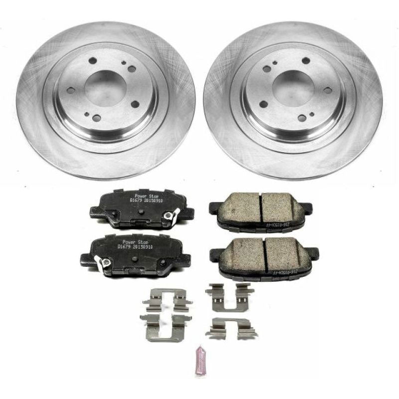 Power Stop 14-18 Mitsubishi Outlander Front & Rear Z17 Evolution Geomet Coated Brake Kit