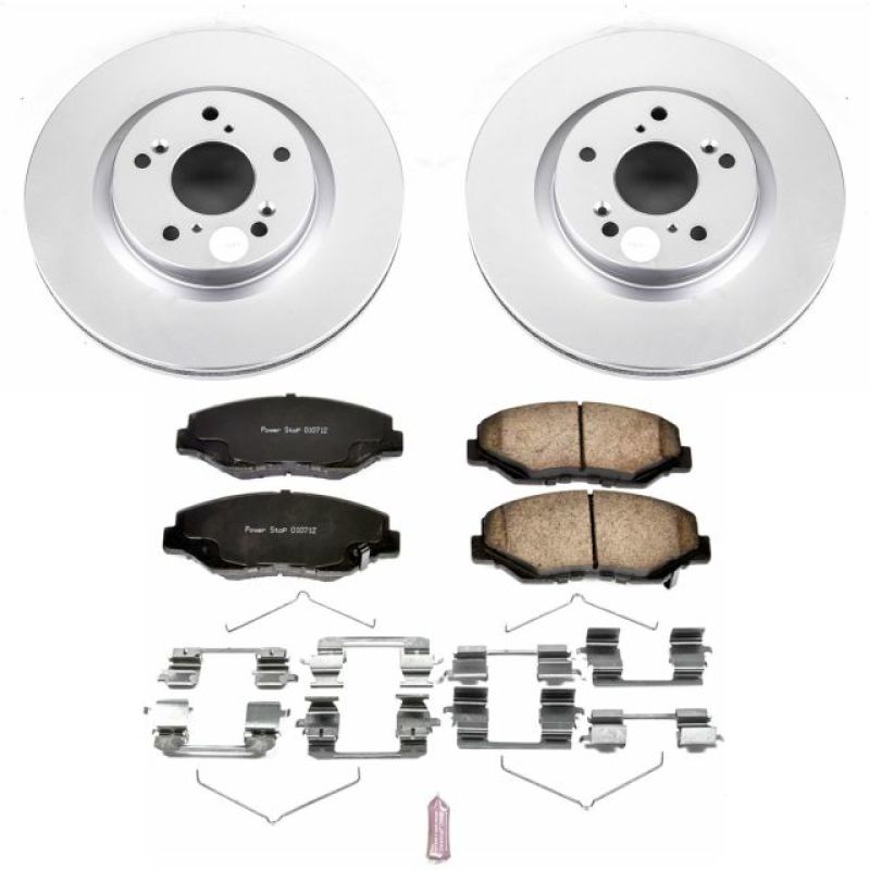 Power Stop 12-16 Honda CR-V Front Z17 Evolution Geomet Coated Brake Kit PowerStop