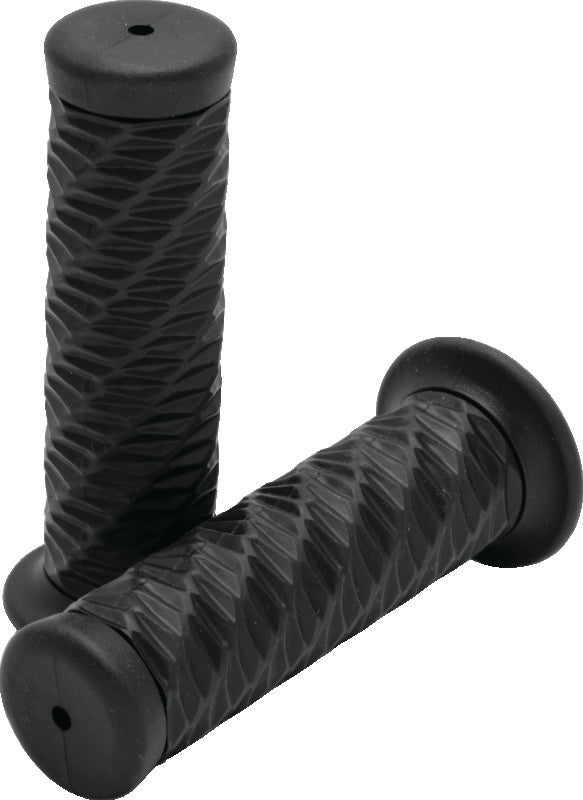 Bikers Choice 1 Inch Black Spiral Grip