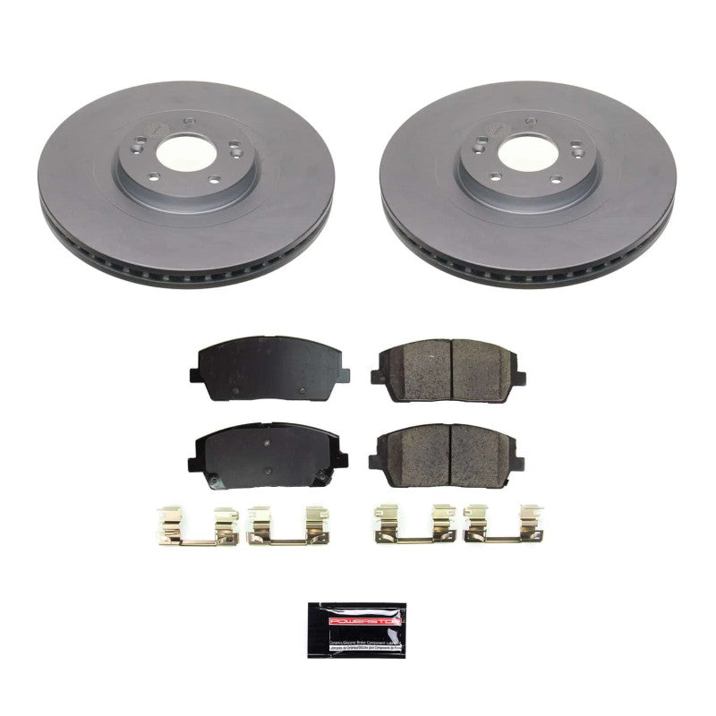Power Stop 20-22 Hyundai Palisade Front Z17 Coated Brake Kit PowerStop