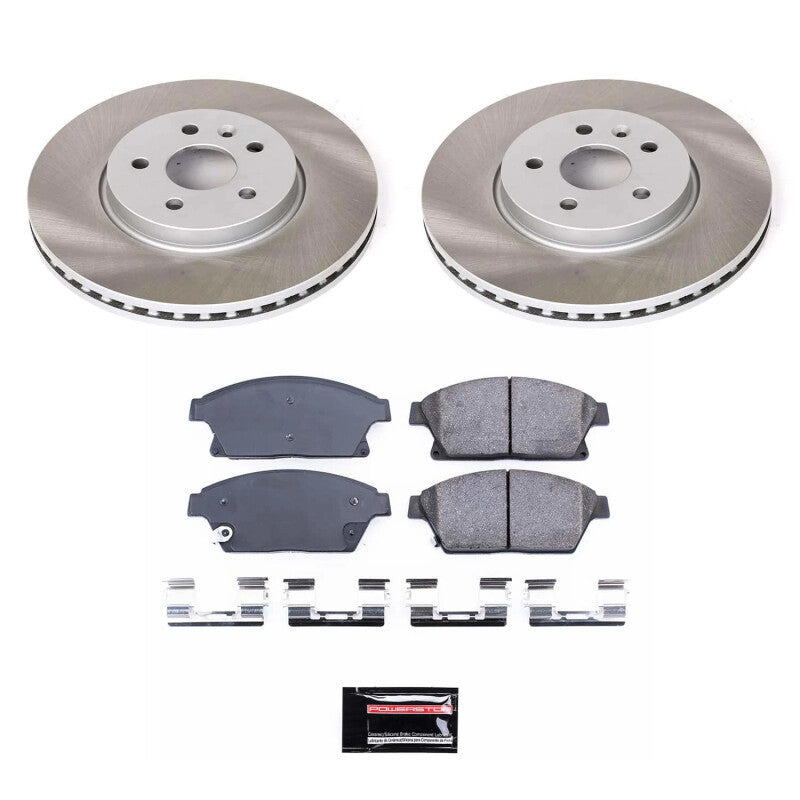 Power Stop 15-17 Chevrolet Trax Front Semi-Coated Rotor Kit PowerStop